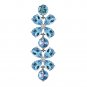 20.7 CTW 14K Solid White Gold Bracelets Natural Blue Topaz