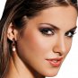 10.5 CTW 14K Solid White Gold Chandelier Earrings Garnet pearl