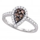 Women's Diamond Engagement Wedding Anniversary Ring 1/2 CT Carat 10k White Gold
