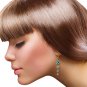 14K Solid Rose Gold Chandelier Earrings with Natural Blue Topaz