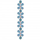 14K Solid Rose Gold Bracelets with Natural Blue Topaz
