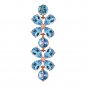 14K Solid Rose Gold Bracelets with Natural Blue Topaz
