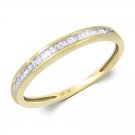 14k Yellow Gold Womens Diamond RING 1/6 CT Wedding Anniversary BAND Size 5-11