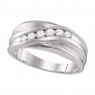 1/3 CT Carat Mens REAL Diamond 10k White Gold Wedding Anniversary RING All Sizes