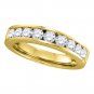 Women's Genuine Diamond RING Wedding BAND 14k Yellow Gold 1.00 CT Size 5-11