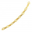 Marquise Link Bracelet in 14k Yellow Gold Fine Top Quality Jewelry Accessories