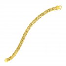 14k Yellow Gold Byzantine Link Stylish Bracelet