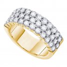 WOMENS DIAMOND WEDDING BAND ANNIVERSARY RING 14K YELLOW GOLD 1.50 CT SIZE 5-11