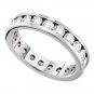 2.00 CT Women's Diamond Wedding RING Eternity BAND 14k White Gold Size 5-11