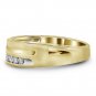 0.25 CT MENS STYLISH SOLID 10K YELLOW GOLD DIAMOND WEDDING BAND RING SIZE 8-13
