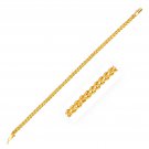 Classic 4.0 mm 14k Yellow Gold Two Row Rope Bracelet Fine Top Quality Jewelry