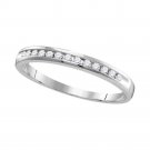 Real Diamond Wedding Anniversary Band Ring 14k White Gold 1/4 CT Carat Size 5-13