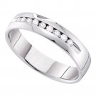 14K White Gold Womens Stunning Diamond Wedding Anniversary Band 0.25 CT Carat