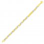 14k Two-Tone Gold Oval Double Link Style Bracelet