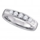 Diamond RING 14k White Gold 1/2 CT 0.50 Carat Authentic Wedding Band Size 7