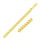 Classic 6.7mm 14k Yellow Gold Light Miami Cuban Bracelet Fine Quality Jewelry