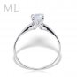 Womens 0.50 CT Solitaire Engagement Ring ROUND CUT White Gold Plated Size 6-9