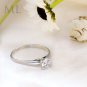 Womens 0.50 CT Solitaire Engagement Ring ROUND CUT White Gold Plated Size 6-9