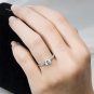 Womens 0.50 CT Solitaire Engagement Ring ROUND CUT White Gold Plated Size 6-9