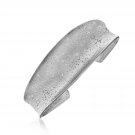 Sterling Silver Stardust Cuff with a Graduated Open Style Womens Unique Fashion