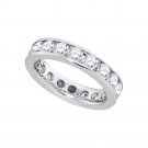 3.00 CT Carat Womens 14k White Gold Diamond Eternity BAND Wedding RING Size 5-11