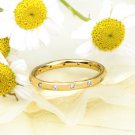Womens Gorgeous Wedding Band Anniversary RING Bridal Yellow Gold Plated Size 6-9