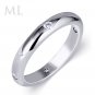 Women's Stackable Wedding BAND Engagement RING Bridal White Gold Plated SIZE 6-9