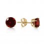 0.95 CTW 14K Solid Gold Two Worlds Garnet Earrings Natural Gemstone Womens
