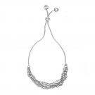 Adjustable Multi-Strand Chain and Bead Bracelet in Sterling Silver