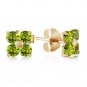 1.15 Carat 14K Solid Gold Epiphany Peridot Earrings Natural Gemstone Womens