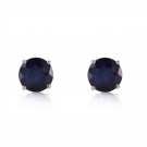 0.95 CTW 14K Solid White Gold In Wonderland Sapphire Earrings
