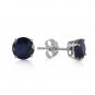 0.95 CTW 14K Solid White Gold In Wonderland Sapphire Earrings