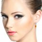 3.1 Carat 14K Solid White Gold Leverback Earrings Citrines