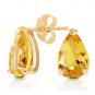3.15 CTW 14K Solid Gold Cherished Seconds Citrine Earrings