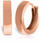 14K Solid Rose Gold Womens Beautiful Slim Huggie Fashion Earrings