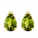 3 CTW 14K Solid Gold Art Of Love Peridot Earrings Gemstone Fashion Jewelry