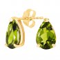 3 CTW 14K Solid Gold Art Of Love Peridot Earrings Gemstone Fashion Jewelry
