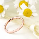 Womens Stunning Wedding Band Anniversary RING Bridal Rose Gold Plated Size 6-9