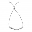 Textured Adjustable Draw String Bracelet in Sterling Silver