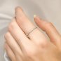 Womens 1/6 CT Stackable Wedding BAND Anniversary RING White Gold Over Silver