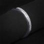 10k White Gold Diamond Stackable Wedding Band Ring 1/20 Carat Womens Size 5-11