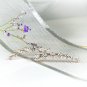 Ear Crawler Cuff Earrings 0.75 Carat CZ Ear Climber White & Rose Gold Plated