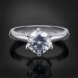 1 Carat Solitaire Ring Round Cut Wedding Engagement Authentic Sterling Silver