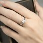 1 Carat Solitaire Ring Round Cut Wedding Engagement Authentic Sterling Silver