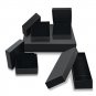 Mens Stud Earrings Micro Pave CZ Princess Cut Solid Sterling Silver 6mm