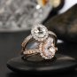 2 Carat Solitaire Engagement RING Lab Created OVAL CUT Rose & White Gold Plated