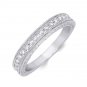 Womens 1/4 CT Stackable Wedding BAND Anniversary RING Solid Silver Size 5-9
