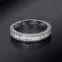 Womens 1/4 CT Stackable Wedding BAND Anniversary RING Solid Silver Size 5-9