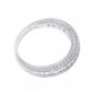 Womens 1/4 CT Stackable Wedding BAND Anniversary RING Solid Silver Size 5-9