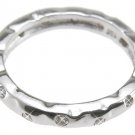 0.10 CT Sterling Silver Rhodium Finish CZ Brilliant Fashion Wedding Band